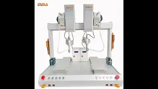 Auto double head solder machine for multi-soldering points working simultaneously raise capacity
