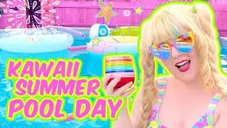 Kawaii Summertime Pool Day! 🐬☀️