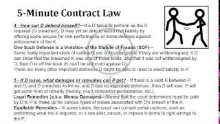Contract Law Overview in About 5 Minutes
