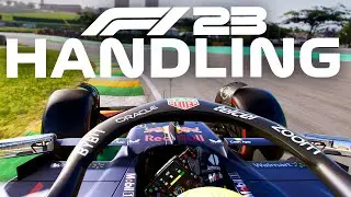 F1 23 Handling, 35% Race Max Verstappen & Wheel VS Controller!