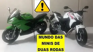 MINIATURA MOTO CB 500 F x NINJA 650R - WELLY - ESCALA 1:10 (VÍDEO 1/2)