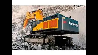 Escavadeira HX900L Hyundai Long Reach de alcance de 23,00 metros
