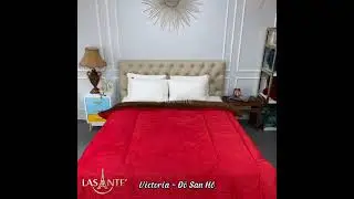 CHĂN L&Ocirc;NG CỪU LASANTE' | VICTORIA - ĐỎ SAN