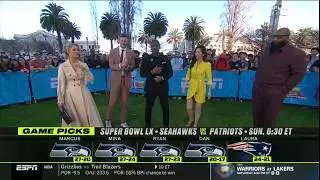 Full NFL LIVE | ESPN crew pick for Super Bowl LX: Patriots vs Seahawks - Darnold will bury Maye