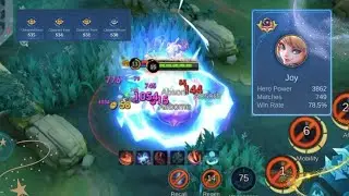JOY VS SUPER OP EARLY GAME HIGH DAMAGE HERO JAWHEAD IN EXP LANE!! [Mobile Legends]