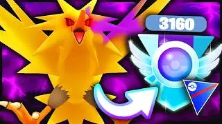 Shadow Zapdos Hits 3160 MMR in Great League ⚡ INSANE Elo Climb | Pok&eacute;mon GO PvP