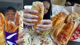 🔥TIKTOK Mukbang Compilation | Taco bell 🌮🌯 | YumNest 