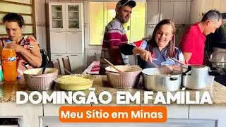 Almoço no Sítio🏡 Casa Cheia e Muita Comida Boa 