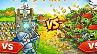 EPIC CASTLE DEFENSE BATTLE 😱 | Unlimited Army vs Goblin Horde | Wave 100 Gameplay