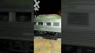 Seaboard Coast Line Rail Diesel Car w/ Engineer at Night HO Scale Danville County Railroad Layout!!!