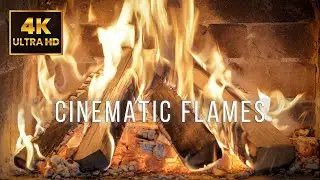 🔥 Stillfire | 10H Cinematic Flames &mdash; Active Beech Fireplace Sounds (No Music) | 4K UHD