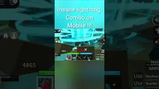 Lightning combo on mobile !!! | #bloxfruits #robloxpvp #gaming #roblox #trendingshorts #ytshorts