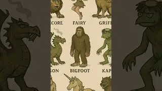 Bigfoot and DragonCreature Edit #edit #yeti #creature #mythology #mythologicalcharacters #shorts