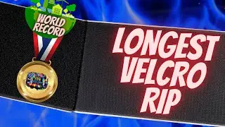 The longest Velcro Rip in History | World Record 2023 | ASMR