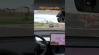 Left turn at 2 ways stop on FSD 👌👍 #tesla #fsd #selfdrivingcars #teslafsd