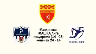 Ракомет Младинци 2024 11 25 MРК Куманово 24 14 РК Бутел