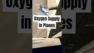 OXYGEN SUPPLY IN PLANE ✈️😲 #flight #plane