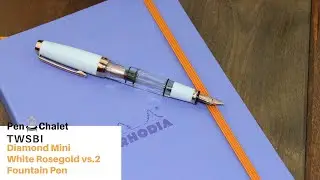 TWSBI Diamond Mini White RoseGold V2 Fountain Pen Unboxing