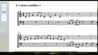 Leitura melódica 3 (ficha de estudo 3)/Lei. mel. 1 (Ficha estudo 1)