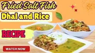 Homemade Dhal & Rice with Fried Salt Fish | Easy Caribbean Comfort Food Recipe