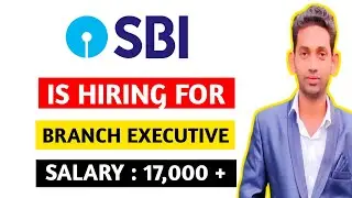 SBI Is Hiring For Branch Relationship Executive Post || Jobs In SBI For Freshers || Urgently Hiring