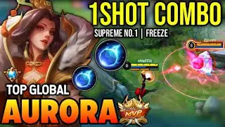 AURORA BEST BUILD 2023 | TOP GLOBAL AURORA GAMEPLAY | MOBILE LEGENDS✓