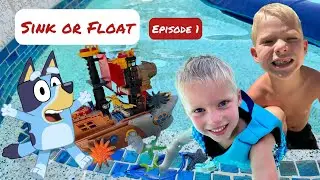 Sink or Float Challenge! Toys in the Pool | Episode 1 Danny B and Junior take a guess!