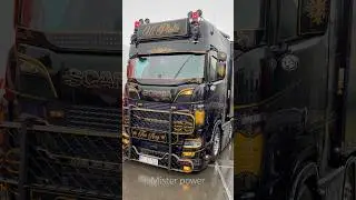 Beautiful paint job on this new Scania from Pluta😍 Ciney 2025 #shorts #trending #truckshowciney