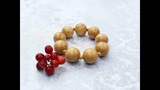 Beaded Bracelets. Stretchy Bracelet and Wood Bracelet