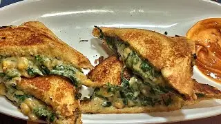 #SpinichCornCheezyToastSandwichRecipe #पालक _कॉर्न _चिजी_सैंडविच 