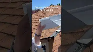 Custom Gutter Corner #gutter #diy #gutters #rain #guttering