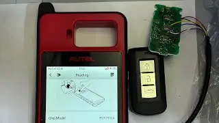 Unlocked A Mitsubishi Used Remote With A Autel Km100