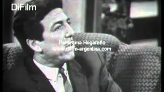 Amadeo Labruna y familia en el programa de Nelly Raymond 1965
