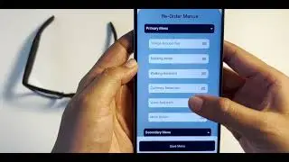 How to Customize and Reorder the Menu on Smart Vision Glasses Pro