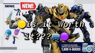 Fortnite | *NEW* Transformers Pack Review & Overview / is it Worth it??? 🦾🤖🟡🟣🚌