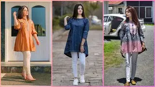 LATEST COLLEGE WEAR SHORT KURTI DESIGNS WITH TROUSERS/JEANS/PLAZZO/SHALWAR 2021 II COLLEGE WEAR 2021