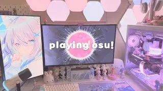 gaming vlog 🎮🎧 | no talking, keyboard asmr, osu