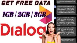 #Get Free Data 1GB | 2GB | 3GB  in Dialog#