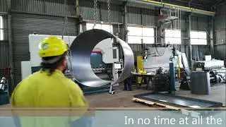 DURMA HRB-4 3016 CNC Plate Rolling Machine Install Video