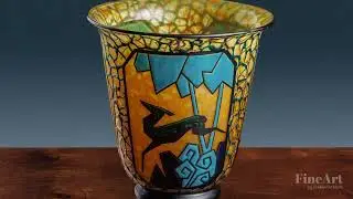 Vaso Arciere e Cervidi, Marcel Goupy. Parigi, Ca. 1925-28