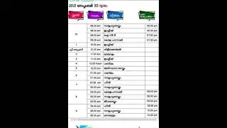 Tomorrow&rsquo;s Time table | first bell 2 | 30/09/2021 Thursday ￼
