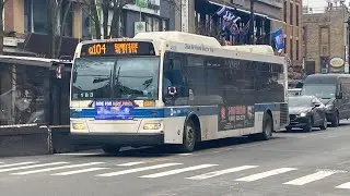 MTA Bus: Ex NYCT Next Gen #4361 & XD40 #7482 Q104 @ 36th & 38th Street & Broadway