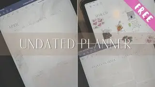 Free 2024 Undated Digital Planner | GoodNotes template  | 無效期電子手帳
