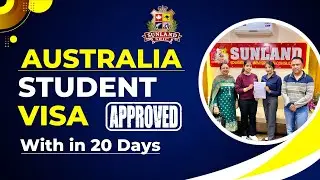 Australia Study Visa approved || with in 20 Days || Australia Study Visa 2024 || Sunland Education