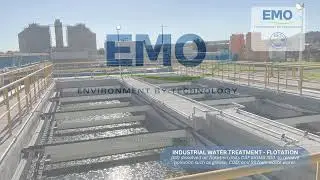 Wastewater treatment plant for effluent from tannery, Mexico.