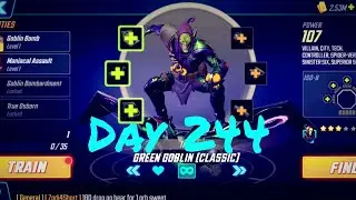 Marvel Strike Force. New Account f2p. Day 244 unlocking legendary Green Goblin [Classic]