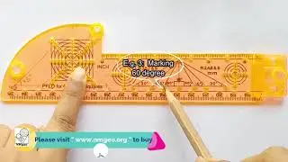 NMgeo - 23 - Drawing 30, 45 and 60 degrees parallel lines using the NMgeo Instrument BOX LID cum SET