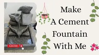 Make A Cement Fountain With Me #diy #fountain 