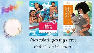 Mes coloriages de Décembre #coloriagemystère #coloriage #disney