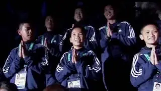 Wild Boars Thai Football Team Are Guests of Honour at the Summer Youth Olympic Games